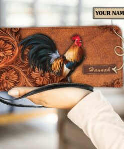 Personalized Chicken Clutch Purse