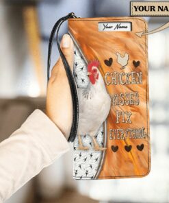 Personalized Chicken Clutch Purse